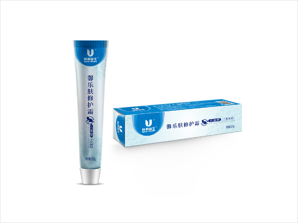 北京新華聯(lián)協(xié)和藥業(yè)馨樂膚修護霜化妝品包裝設計
