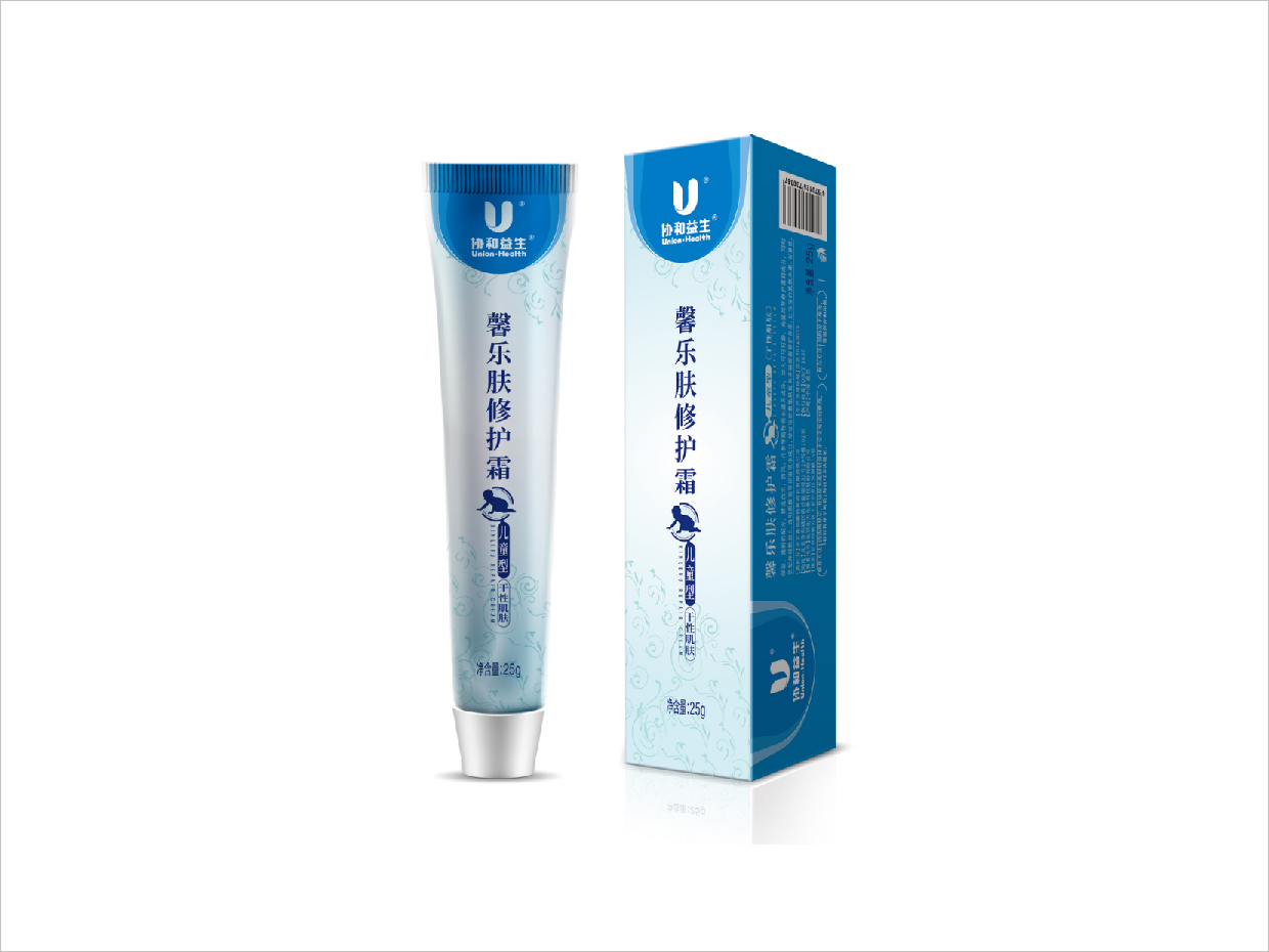 北京新華聯(lián)協(xié)和藥業(yè)馨樂膚修護霜化妝品包裝設計