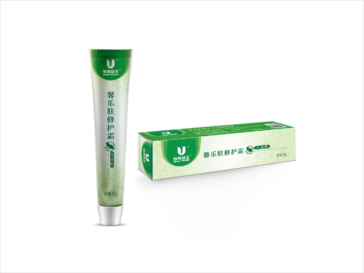 北京新華聯(lián)協(xié)和藥業(yè)馨樂膚修護霜化妝品包裝設計