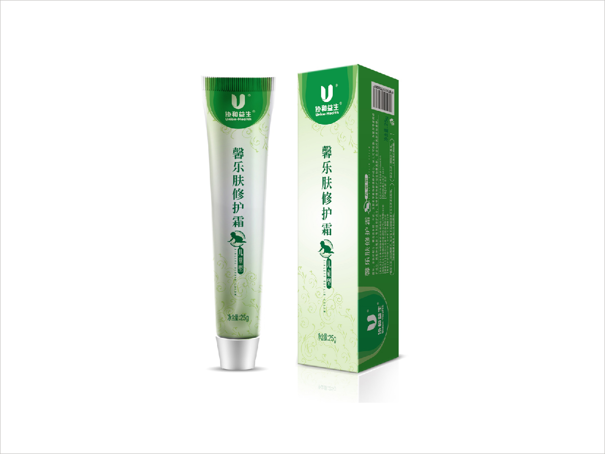 北京新華聯(lián)協(xié)和藥業(yè)馨樂膚修護霜化妝品包裝設計