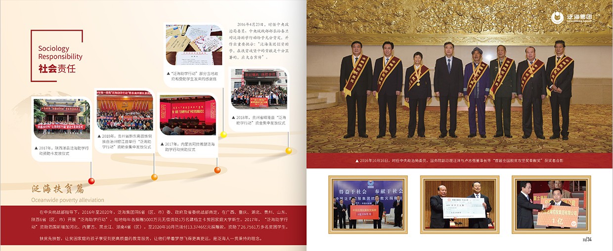 中國(guó)泛?？毓杉瘓F(tuán)35周年畫(huà)冊(cè)設(shè)計(jì)之社會(huì)責(zé)任頁(yè)面設(shè)計(jì)