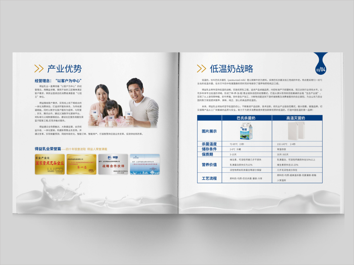 山東得益乳業(yè)股份有限公司畫冊(cè)設(shè)計(jì)之內(nèi)頁(yè)設(shè)計(jì)