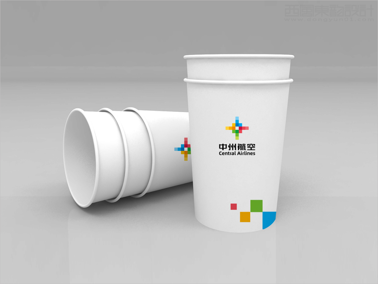 中州航空有限責任公司品牌形象vi升級設計之應用設計之紙杯設計