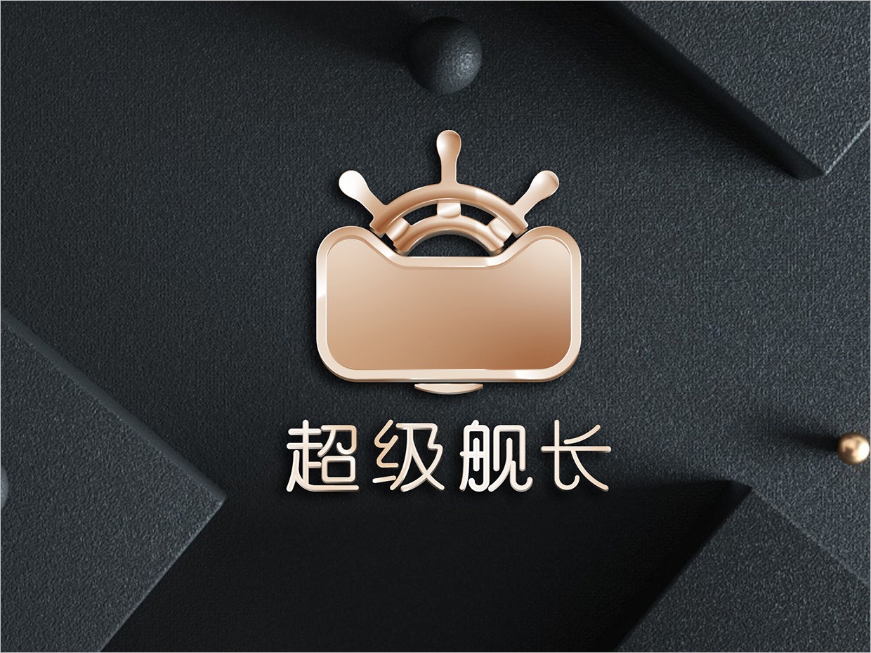天貓超級品類日天貓超級艦長品牌logo設(shè)計