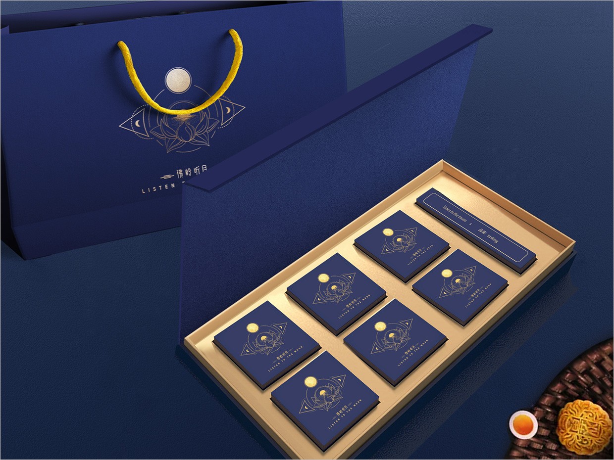 佛嶺聽月月餅禮盒包裝設(shè)計(jì)