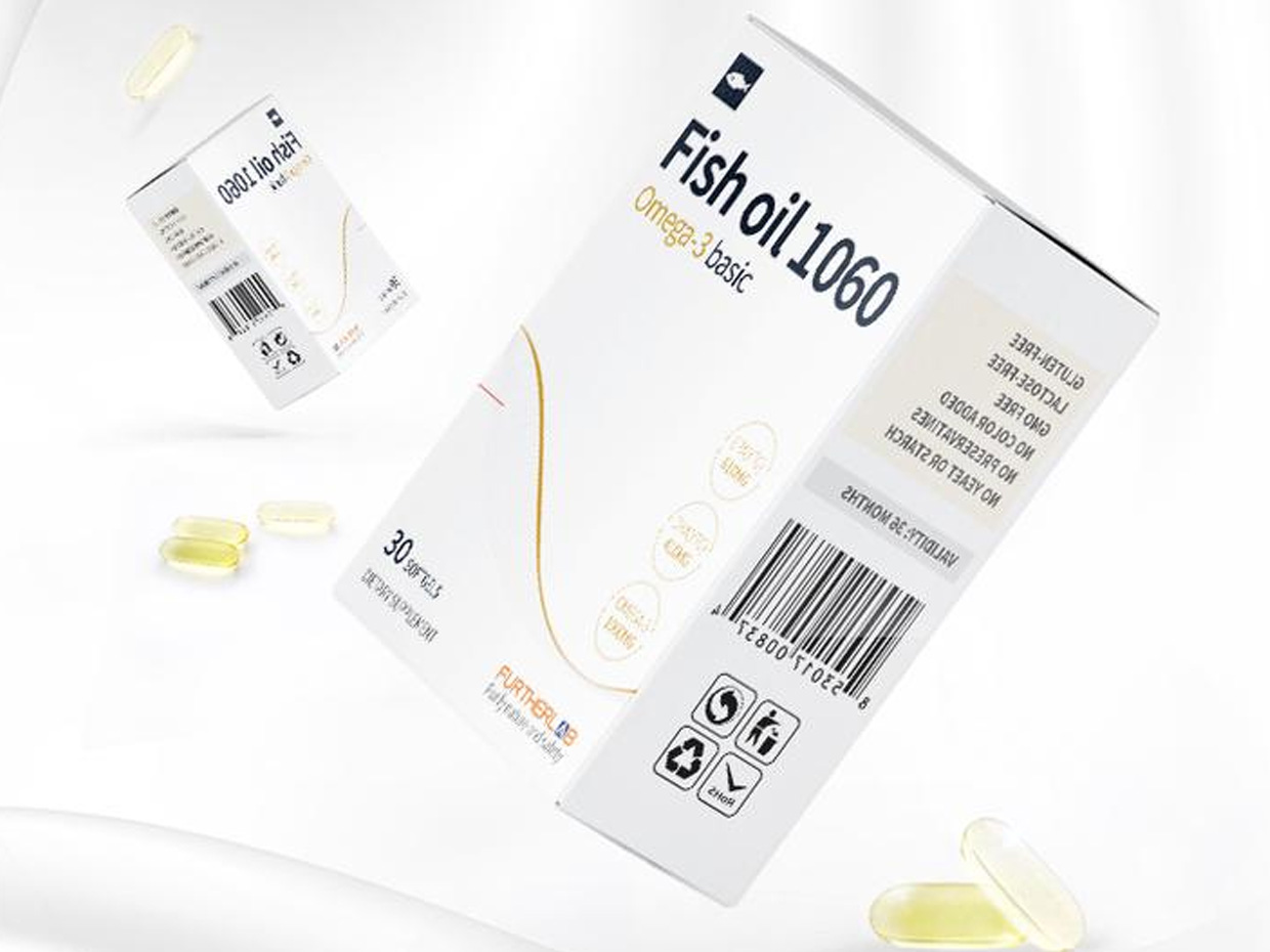 FURTHERLAB魚油保健品包裝設(shè)計之實物照片
