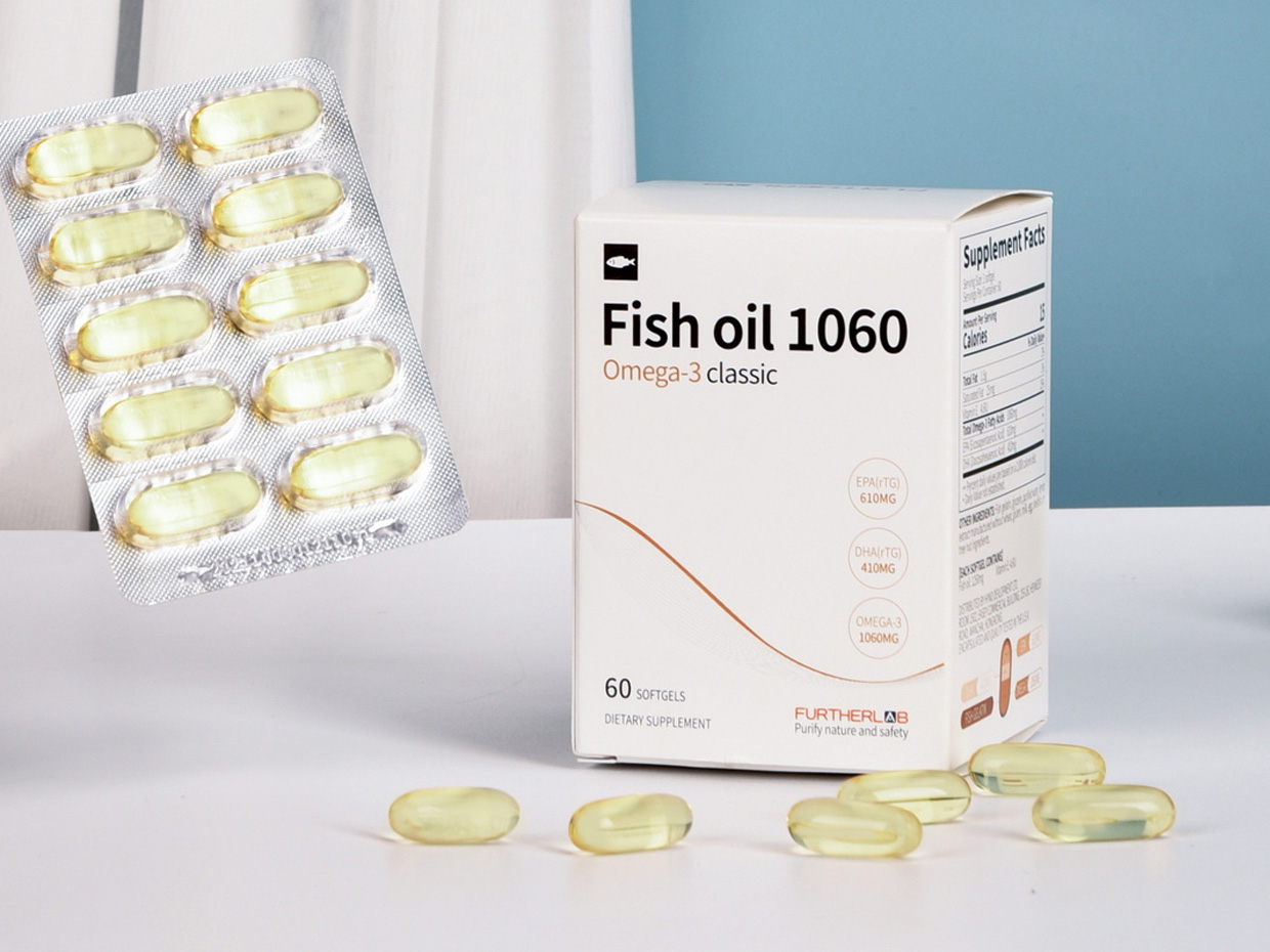 FURTHERLAB魚油保健品包裝設(shè)計之實物照片